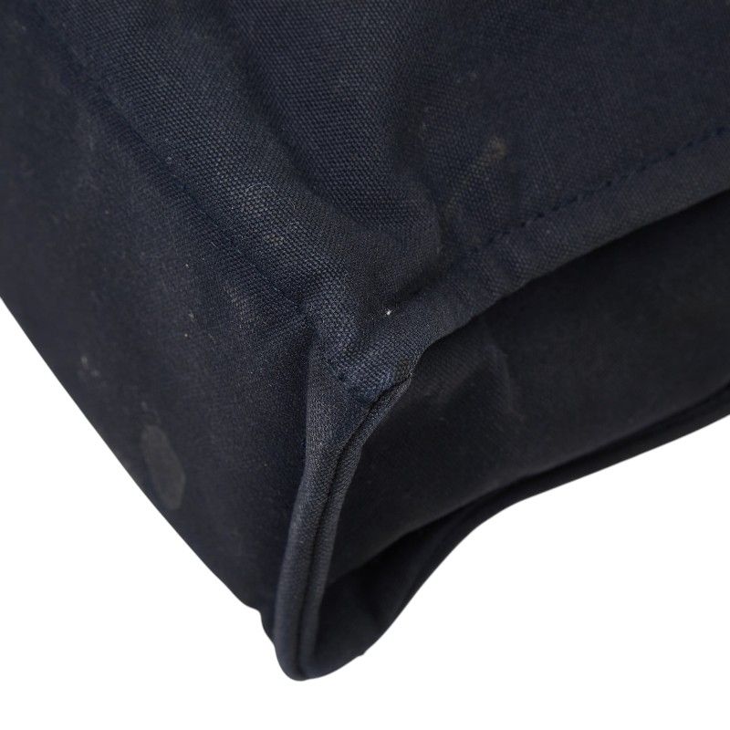 Hermes Fourre Tout MM Tote Bag Navy Brown Cotton — view 6