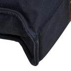 Hermes Fourre Tout MM Tote Bag Navy Brown Cotton — view 7