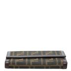 Fendi Zucca Wallet Brown Canvas Leather — view 3