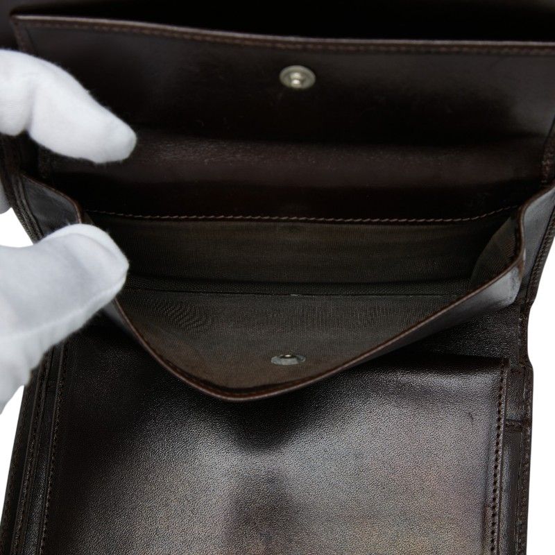 Fendi Zucca Wallet Brown Canvas Leather — view 7