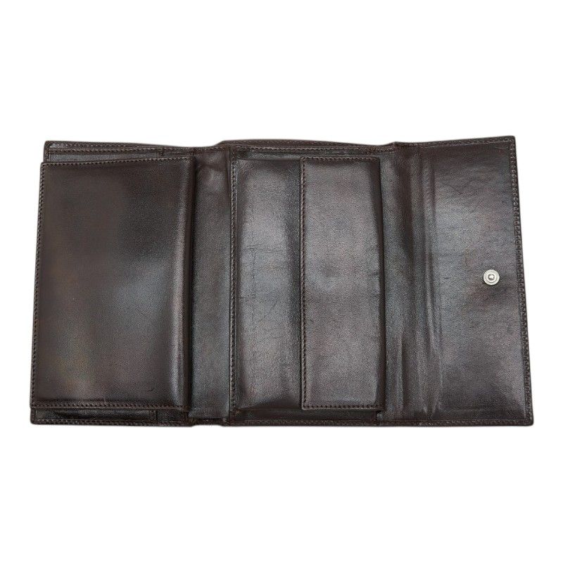 Fendi Zucca Wallet Brown Canvas Leather — view 6