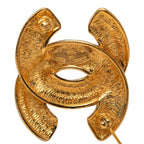 Chanel Vintage Quilted Brooch Gold Plated — view 3