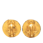 Chanel Vintage CC Logo Earrings Gold Plated — view 2