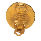 Chanel Vintage CC Logo Earrings Gold Plated — view 3