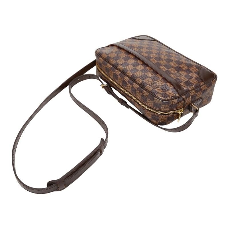 Louis Vuitton Damier Trocadero 27 Crossbody Shoulder Bag Brown Leather — view 8