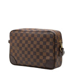 Louis Vuitton Damier Trocadero 27 Crossbody Shoulder Bag Brown Leather — view 2