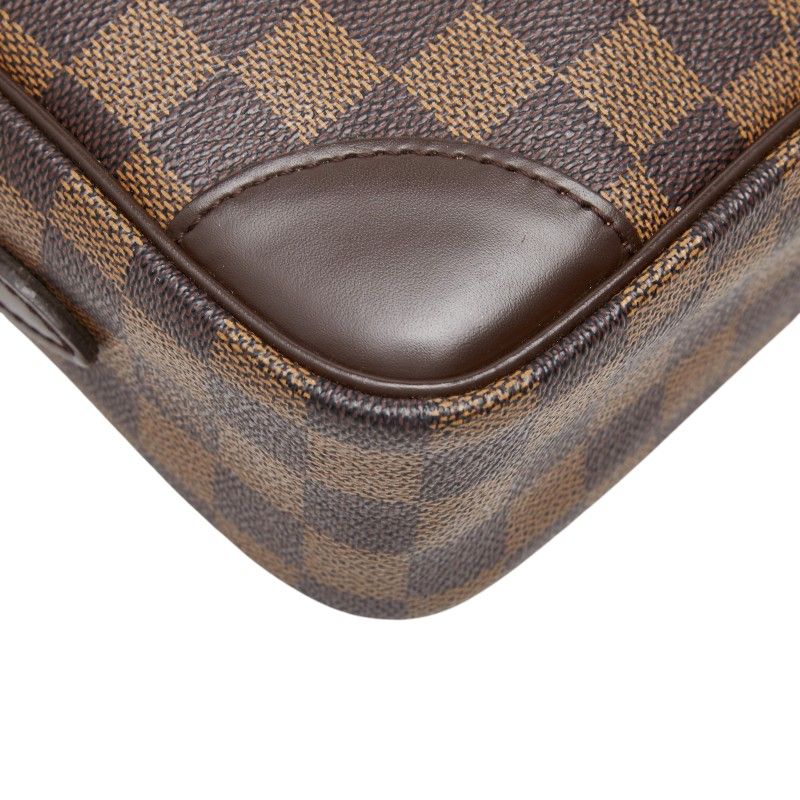 Louis Vuitton Damier Trocadero 27 Crossbody Shoulder Bag Brown Leather — view 5