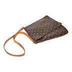 Louis Vuitton Monogram Musette Crossbody Shoulder Bag Brown Leather — view 6