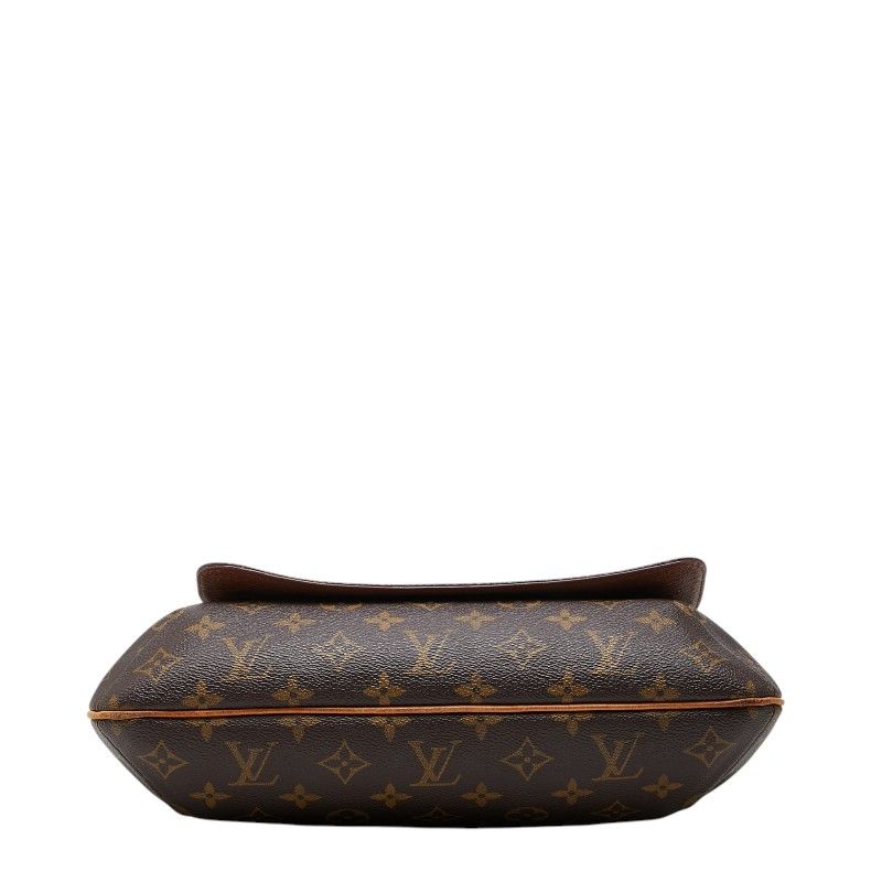 Louis Vuitton Monogram Musette Crossbody Shoulder Bag Brown Leather — view 3