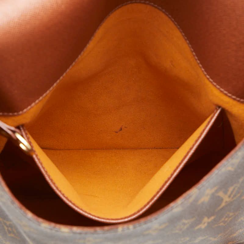 Louis Vuitton Monogram Musette Crossbody Shoulder Bag Brown Leather — view 8