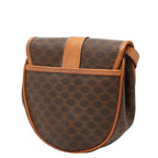 Celine Macadam Crossbody Shoulder Bag Brown Leather — view 2