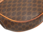 Celine Macadam Crossbody Shoulder Bag Brown Leather — view 5