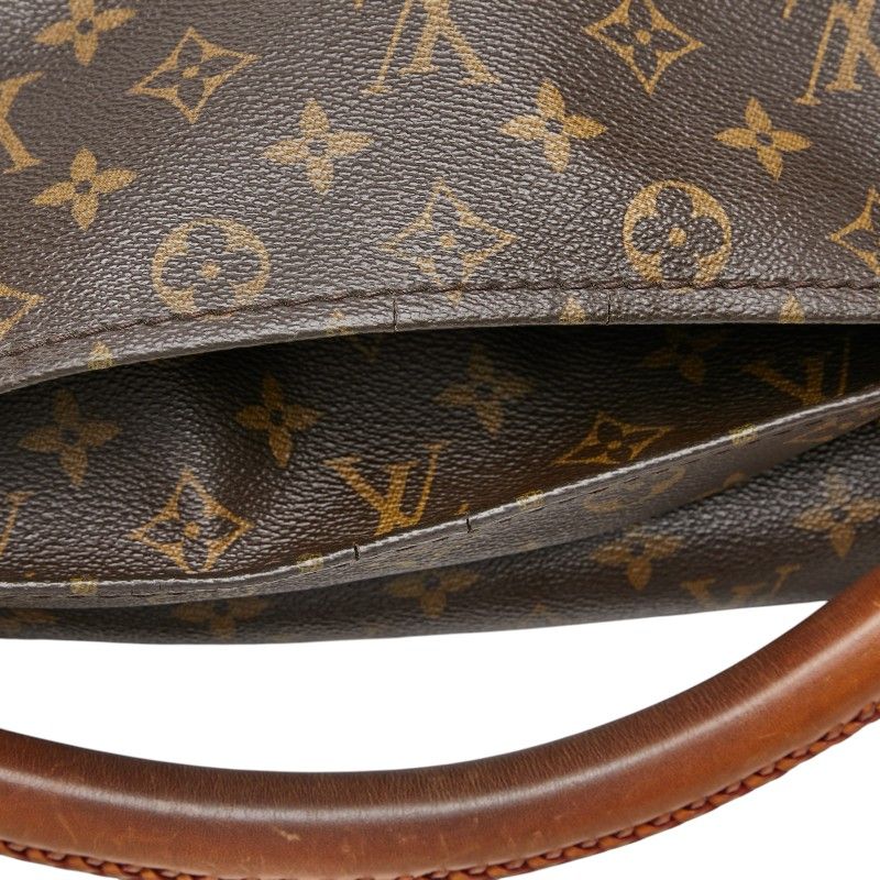 Louis Vuitton Monogram Artsy MM Shoulder Bag Brown Leather — view 8