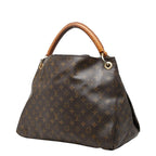 Louis Vuitton Monogram Artsy MM Shoulder Bag Brown Leather — view 2