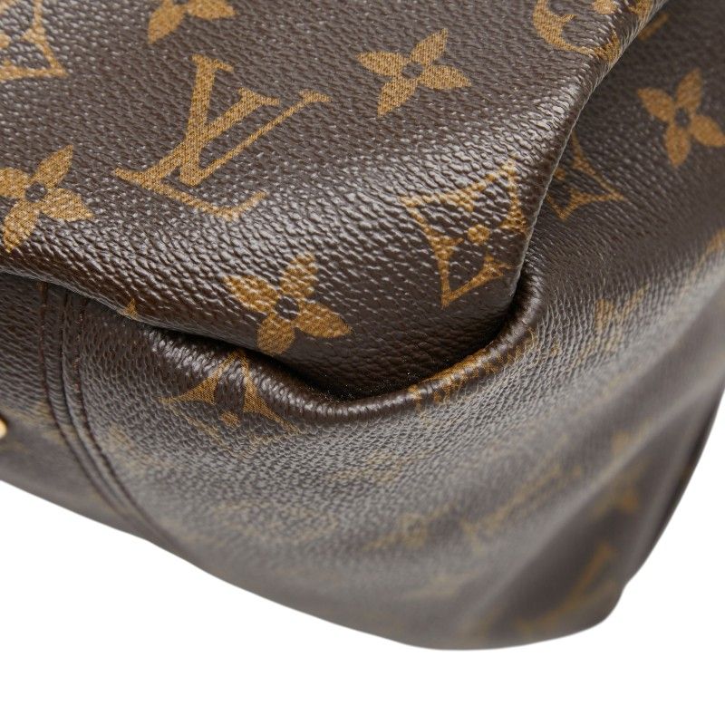 Louis Vuitton Monogram Artsy MM Shoulder Bag Brown Leather — view 4