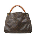 Louis Vuitton Monogram Artsy MM Shoulder Bag Brown Leather