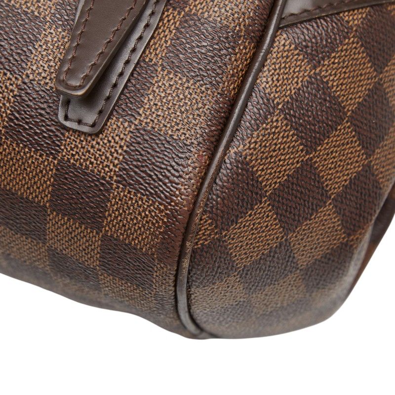 Louis Vuitton Damier Rivington PM Tote Shoulder Bag Brown Leather — view 4