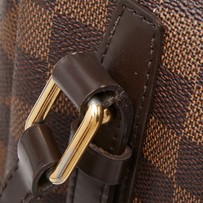 Louis Vuitton Damier Rivington PM Tote Shoulder Bag Brown Leather — view 8