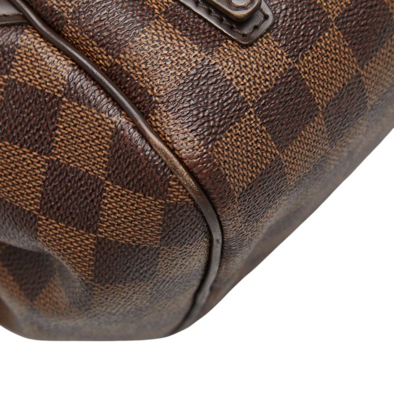 Louis Vuitton Damier Rivington PM Tote Shoulder Bag Brown Leather — view 7
