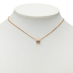 Hermes Mini Pop Necklace Gold Beige Plated — view 6
