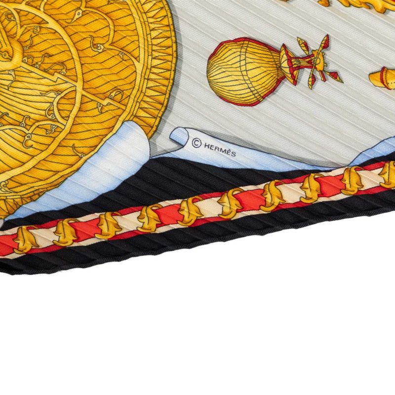 Hermes Carre 70 Pleats Dream Space Reves D'espace Scarf Multicolor Silk — view 4