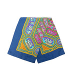 Hermes Qalamdan Scarf Blue Silk