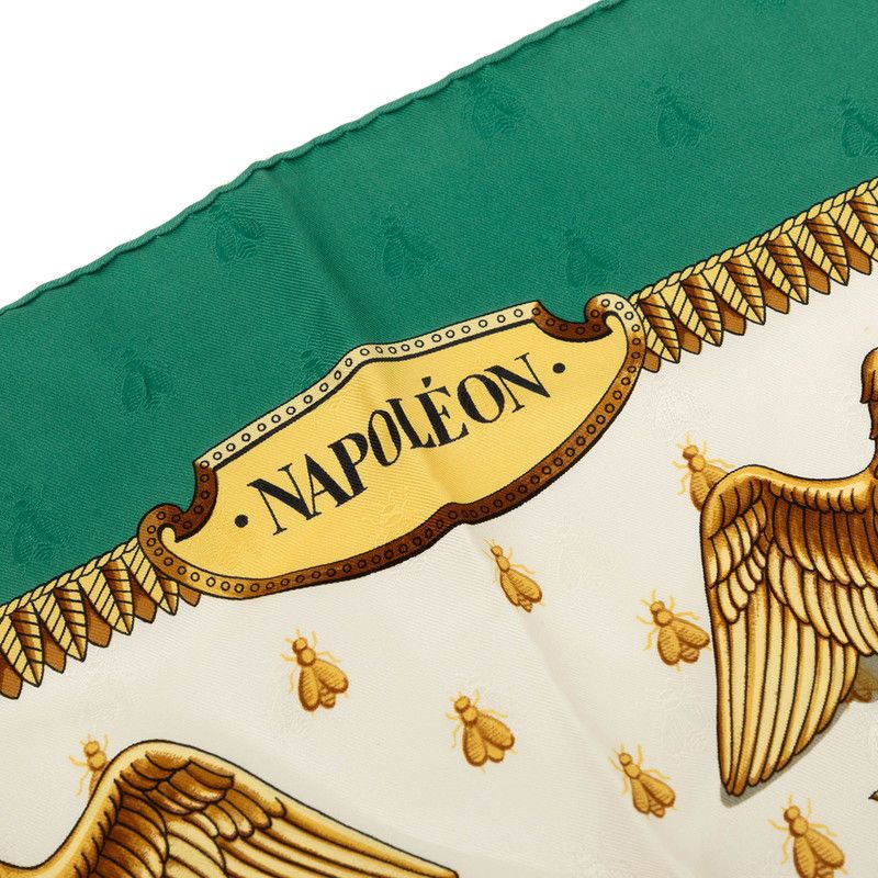 Hermes Carre 90 Napoleon Scarf Green — view 5