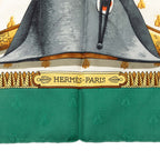 Hermes Carre 90 Napoleon Scarf Green — view 7