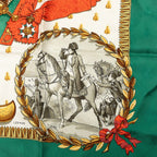 Hermes Carre 90 Napoleon Scarf Green — view 3