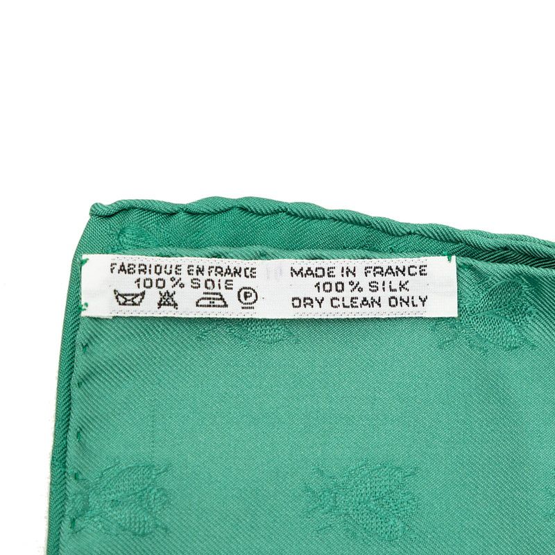 Hermes Carre 90 Napoleon Scarf Green — view 8