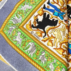Hermes Carre 90 Chasse en Inde Indian Hunting Scarf Green Silk — view 5