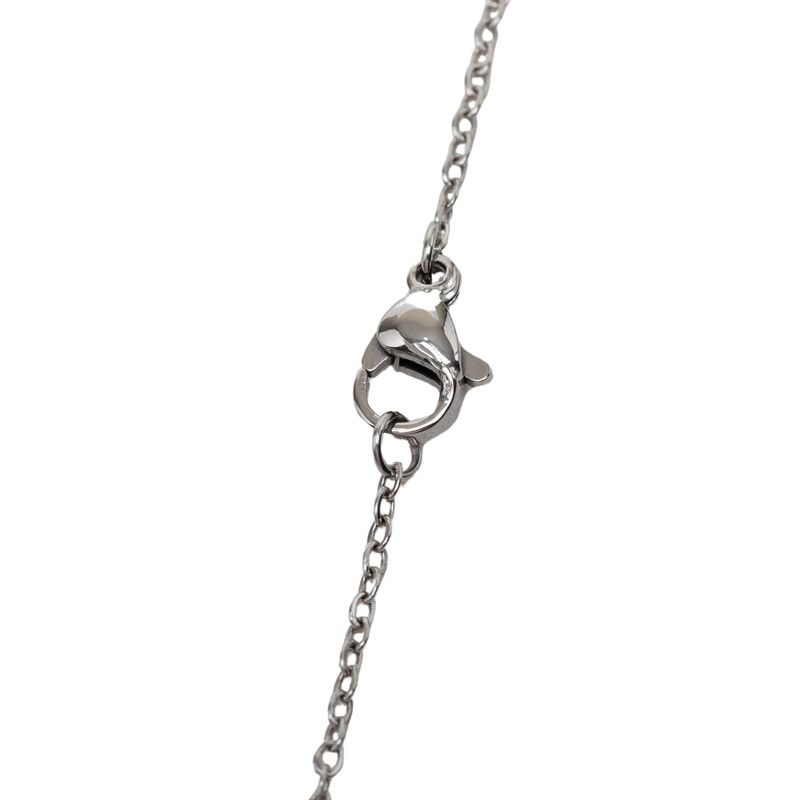 Hermes Cage de Ash Cube Pendant Silver Orange Metal — view 4