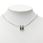 Hermes Pop Pendant Silver Black Metal — view 6
