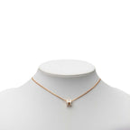 Hermes Mini Pop Pendant Pink Gold White Plated Enamel — view 5