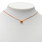 Hermes Mini Pop Pendant Pink Gold Orange Plated Enamel — view 6