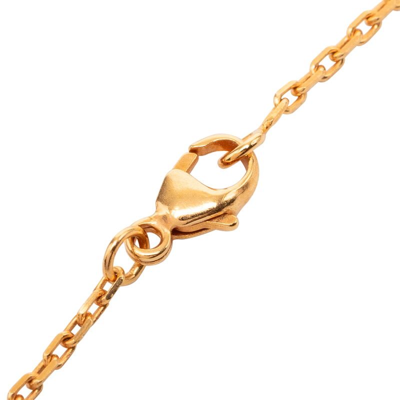 Hermes Mini Pop Pendant Pink Gold Orange Plated Enamel — view 5
