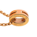 Hermes Mini Pop Pendant Pink Gold Orange Plated Enamel — view 4