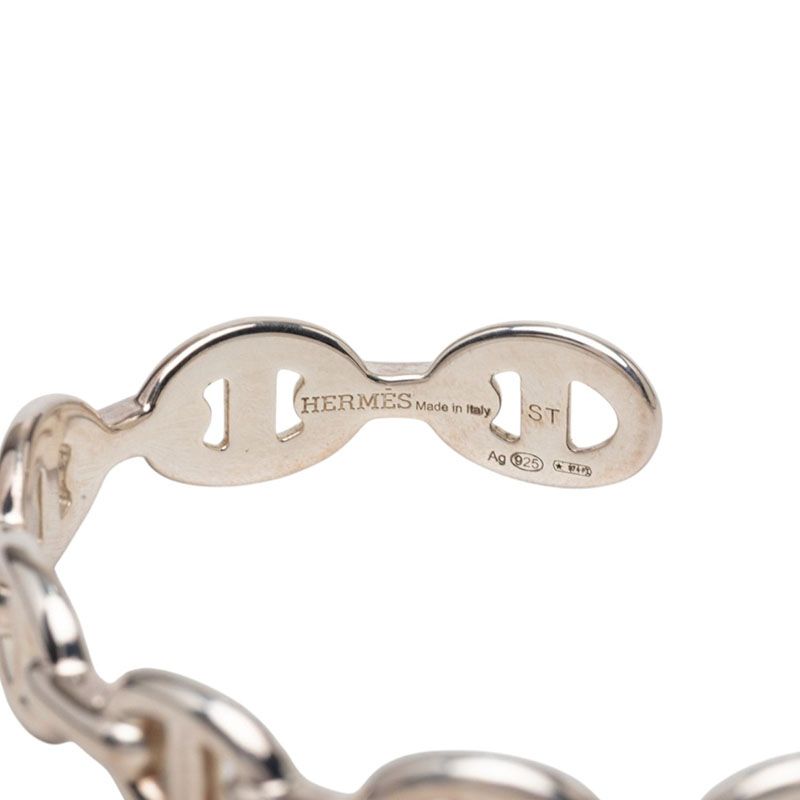 Hermes Chaine D'ancre ST Bangle Silver Bracelet — view 4