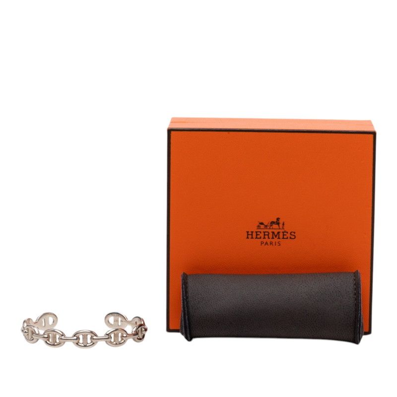 Hermes Chaine D'ancre ST Bangle Silver Bracelet — view 5