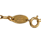 Chanel Lion Motif Long Chain Necklace Gold Plated — view 4
