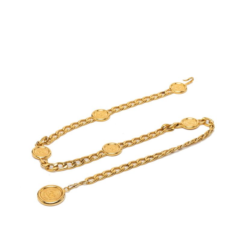 Chanel CC Logo 31 Rue Cambon Chain Belt Gold Plated