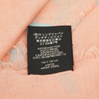 Gucci GG Ghost Motif Scarf Pink Blue Silk Modal — view 5