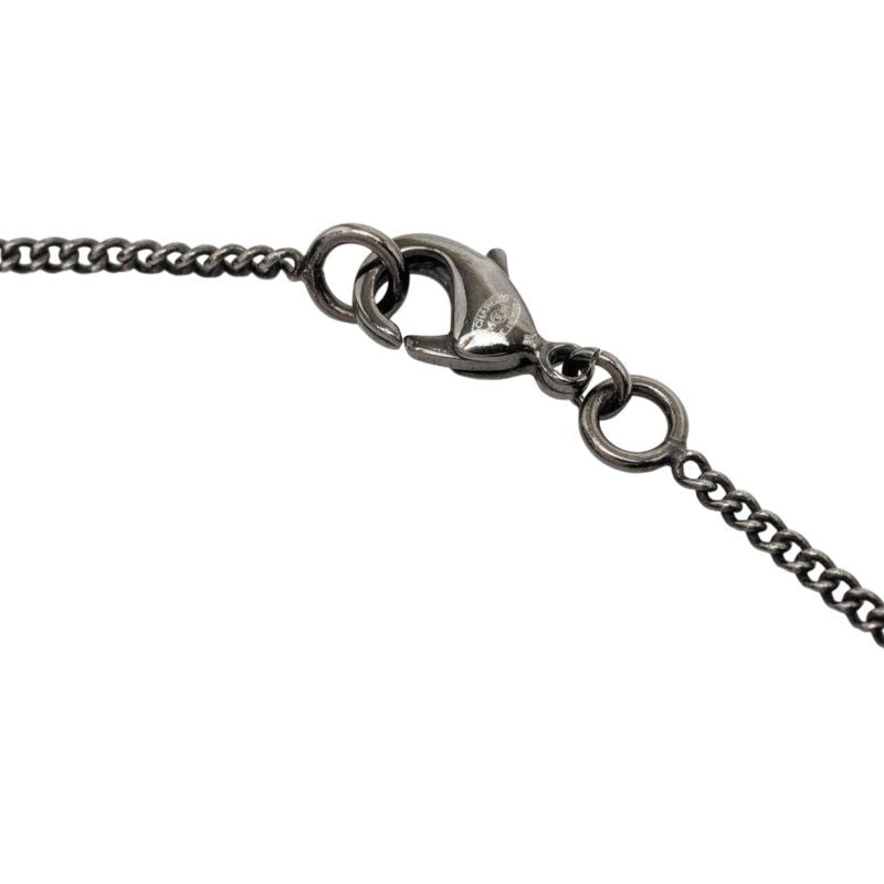 Chanel CC Logo Necklace Black Metal — view 5