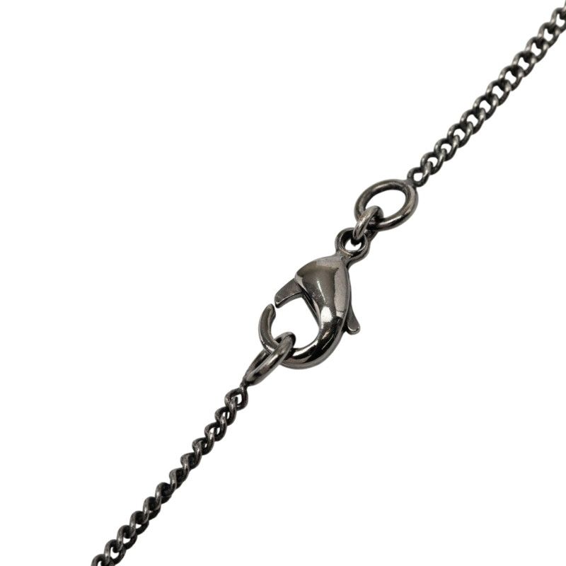 Chanel CC Logo Necklace Black Metal — view 4