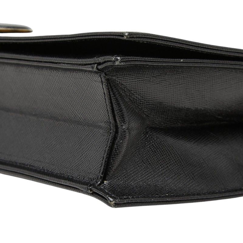 Saint Laurent Vintage Clutch Black Leather — view 4