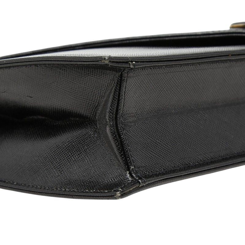 Saint Laurent Vintage Clutch Black Leather — view 5