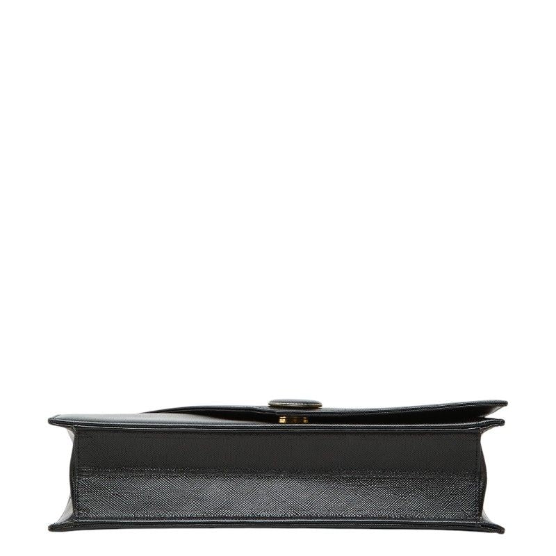 Saint Laurent Vintage Clutch Black Leather — view 3