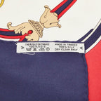 Hermes Carre 90 Washington's Carriage George Scarf Navy Multicolor Silk — view 7