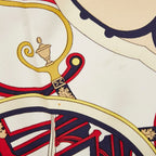 Hermes Carre 90 Washington's Carriage George Scarf Navy Multicolor Silk — view 2