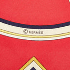 Hermes Carre 90 Washington's Carriage George Scarf Navy Multicolor Silk — view 5